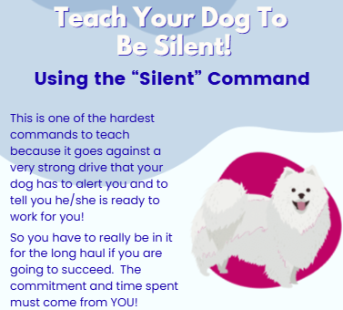Teach Your Dog to Be Silent